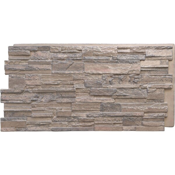 Ekena Millwork Cascade Stacked Stone, StoneWall Faux Stone Siding Panel PNU24X48CAPO - main